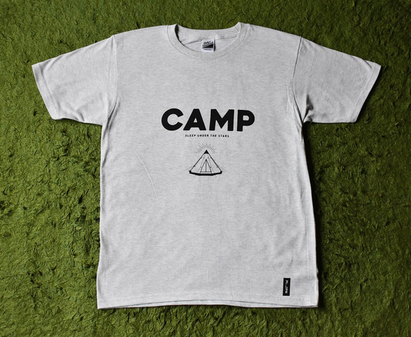 CAMP Tシャツ（メンズ-M／オートミール） 1枚目の画像