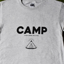 CAMP Tシャツ（メンズ-M／オートミール） 3枚目の画像