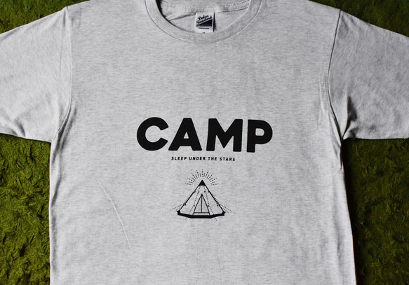 CAMP Tシャツ（メンズ-M／オートミール） 3枚目の画像