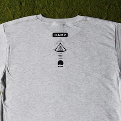 CAMP Tシャツ（メンズ-M／オートミール） 4枚目の画像