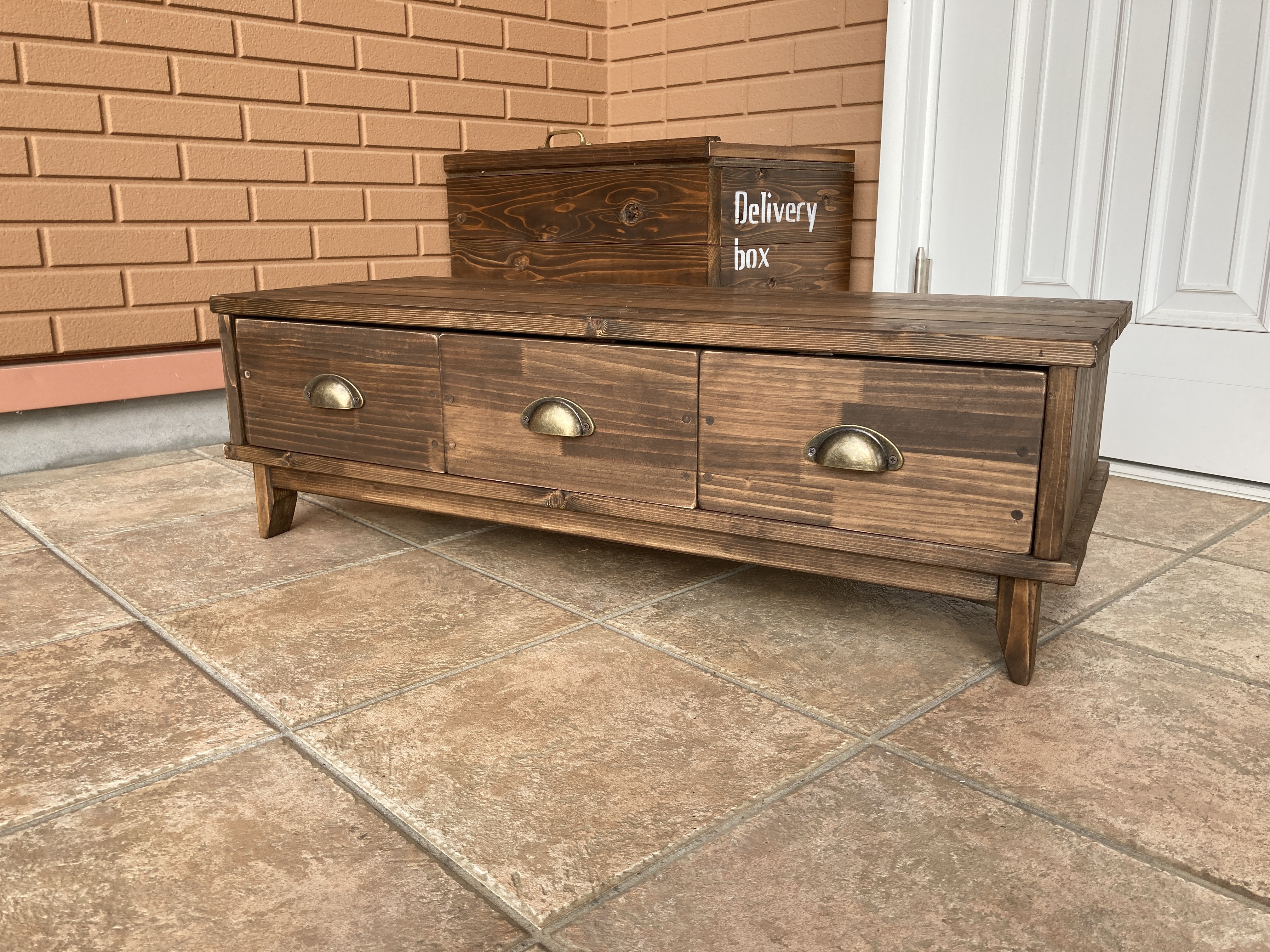 creema限定　アンティーク　テレビ台　テレビボード　取手も色も好きなものから選べます^_^        Ω