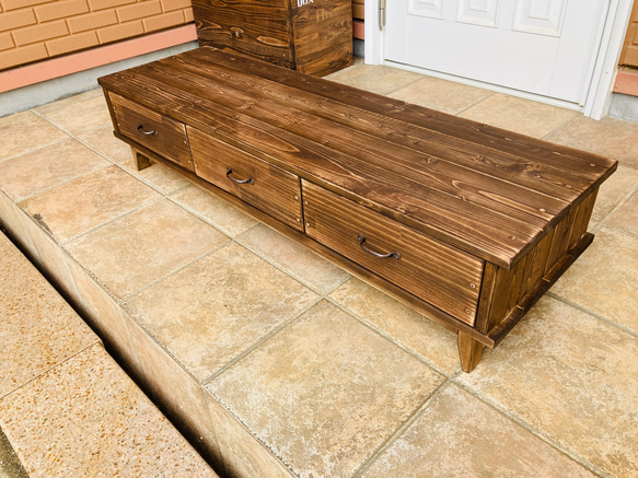 creema限定 120サイズ　アンティーク　男前なテレビ台　テレビボード　取手も色も好きなものから選べます^_^ 