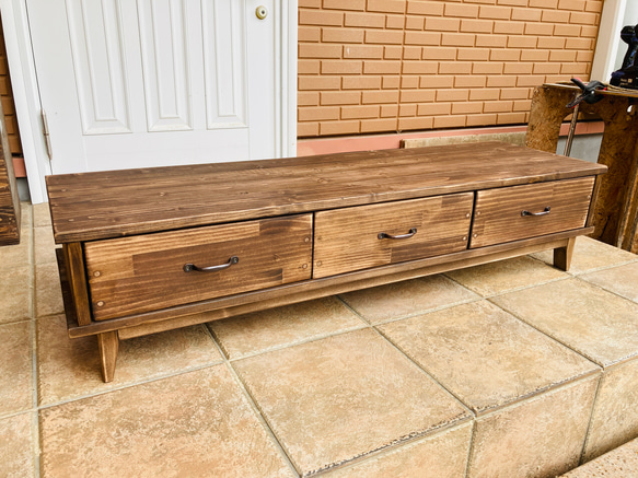 creema限定 120サイズ　アンティーク　男前なテレビ台　テレビボード　取手も色も好きなものから選べます^_^ 