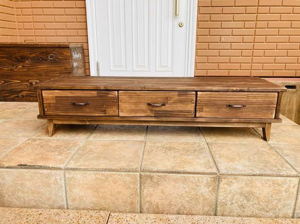 creema限定 120サイズ　アンティーク　男前なテレビ台　テレビボード　取手も色も好きなものから選べます^_^ 