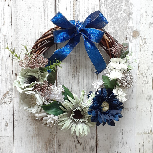 ガーベラのグリーンリース プリザーブドフラワー ガーベラのグリーン