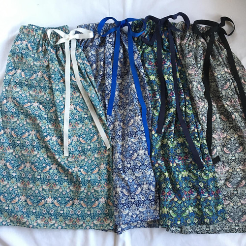 素敵ロングスカート✴︎雅姫さんコラボリバティ ロデン ブルー  