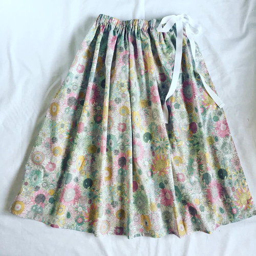 素敵ロングスカート✴︎雅姫さんコラボリバティ ロデン ブルー  