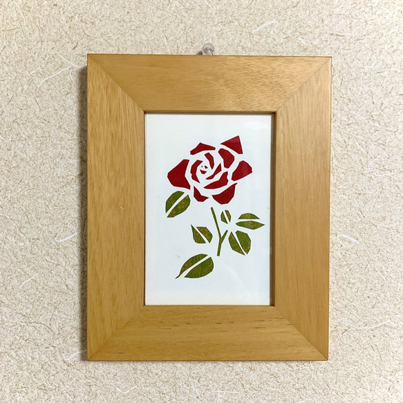 【キット】ペーパーカッティングカード『薔薇』 4枚目の画像