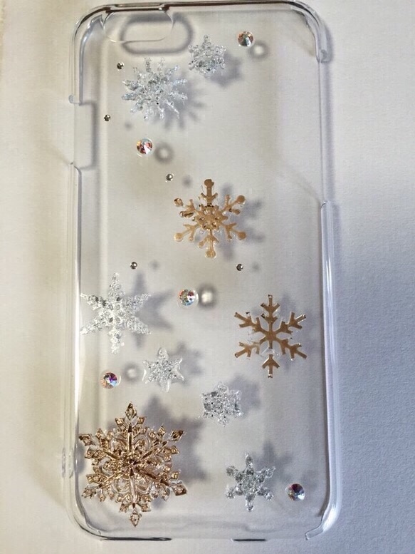 new release  ☆iPhoneXＲ対応ケース 《Snow flake》☆ 2枚目の画像