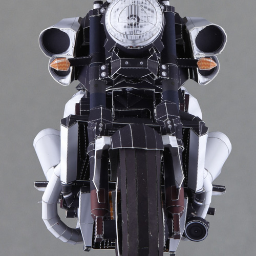 No.cr21010101_超精密バイクペーパークラフトYAMAHA 08VMAX_2台