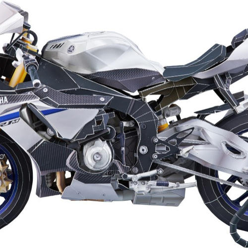 No.ra20073101_超精密バイクペーパークラフトYAMAHA MT01 0_dc92a7308b1d265846cb1e401f56