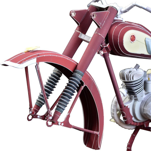 【新作入荷!!】  超精密バイクペーパークラフトYAMAHA YA-1_2台セット その他