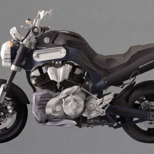 超精密バイクペーパークラフトYAMAHA MT10_2台セット