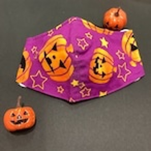 送料無料 ハロウィン マスク かぼちゃ 紫 大人 子供 ハロウィンコーデ  