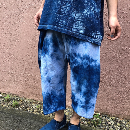 エスニック　タイダイ染め　アラジンパンツ　天然コットン　注文商品　タイ製 エスニック タイダイ染め アラジンパンツ 天然コットン 注文品 タイ製
