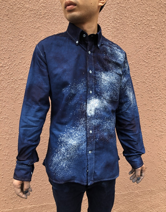 今だけ大特価！オールシーズンに活躍！藍染めオックスフォード長袖Y