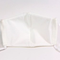 男性用 立体マスク [ホワイト] ニットxコットン 2枚目の画像