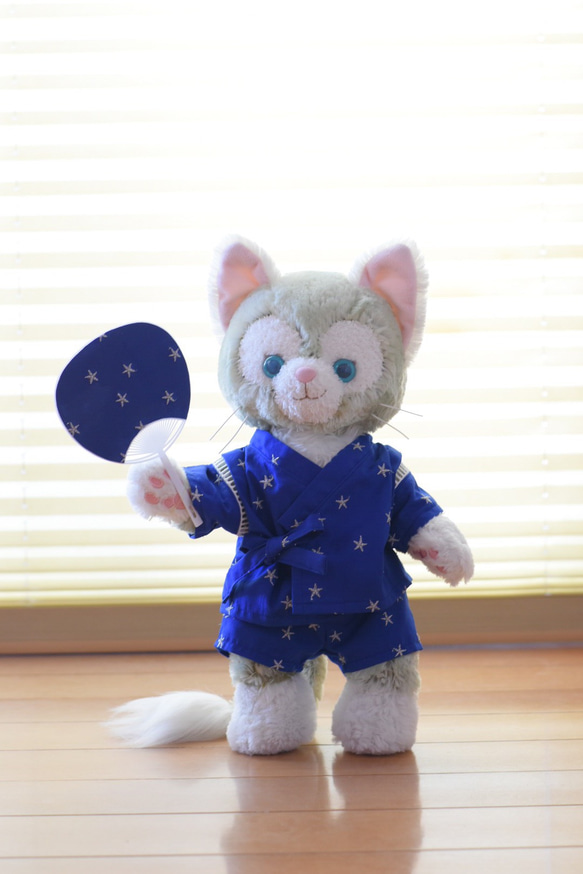 ジェラトーニ Sサイズ☆星の刺繍☆明るいブルー☆送料無料 2枚目の画像