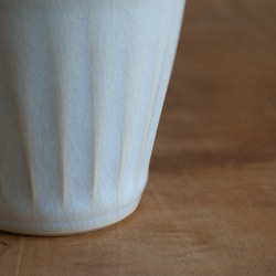 白しのぎマグカップ（金ふち） 5枚目の画像