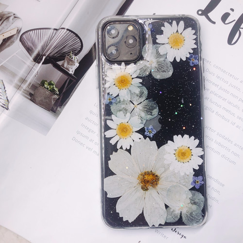 全機種対応人気押し花ケーススマホケース iPhone14/15pro/11/12