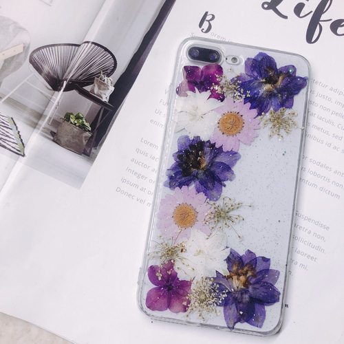maco様♡ご確認用 押し花ケース スマホケース オーダー（受注制作 