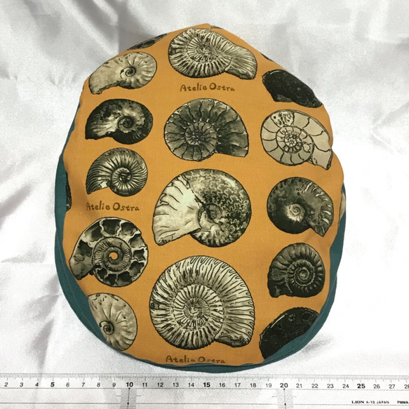 【オリジナル生地】アンモナイト化石ハンチング帽 3枚目の画像