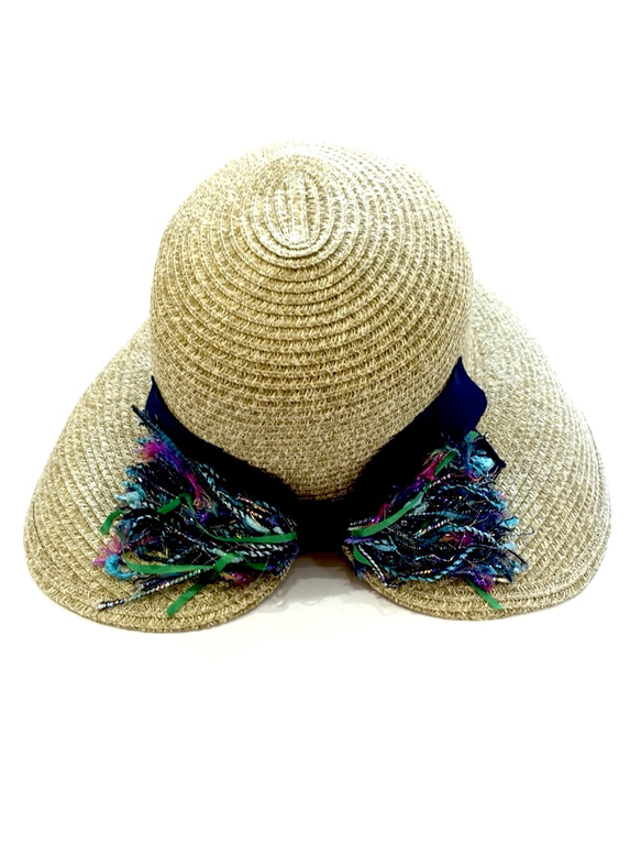 ミックス束リボン帽子（リボンカラー・ネイビー） 2枚目の画像