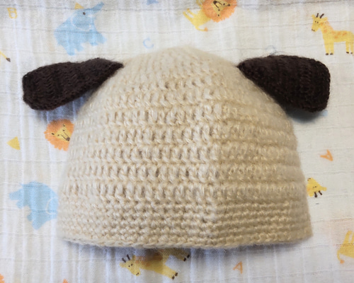 送料無料】＊わんわんニット帽子＊子ども用 帽子(ベビー・キッズ