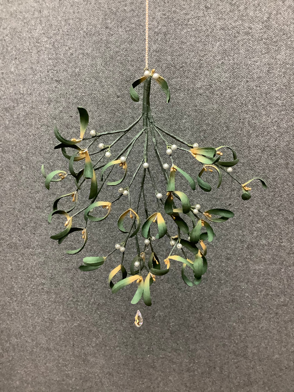布花 緑のオーナメント ヤドリギ アートフラワー clicli 通販