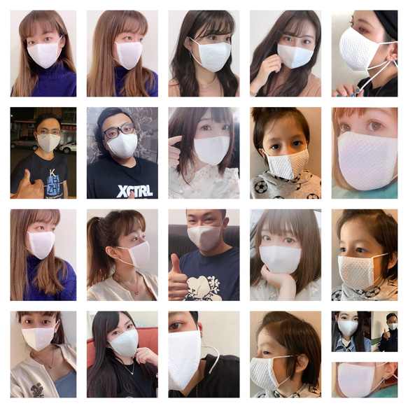 呼吸快適・抗菌・防臭・吸水速乾 Ag+銀イオン200回洗えるマスク99.9％抗菌抗特殊素材 7枚目の画像
