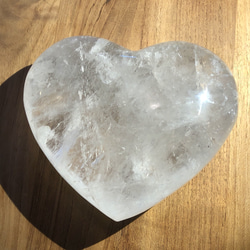天然石　クリアクォーツ（水晶）　ハート型 3枚目の画像