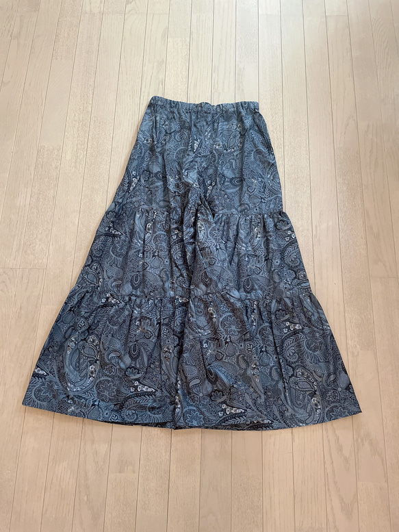 ロングスカートみたいなティアードパンツ 2枚目の画像