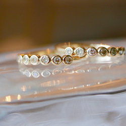 K10[brugge] 7stone diamond ring 5枚目の画像