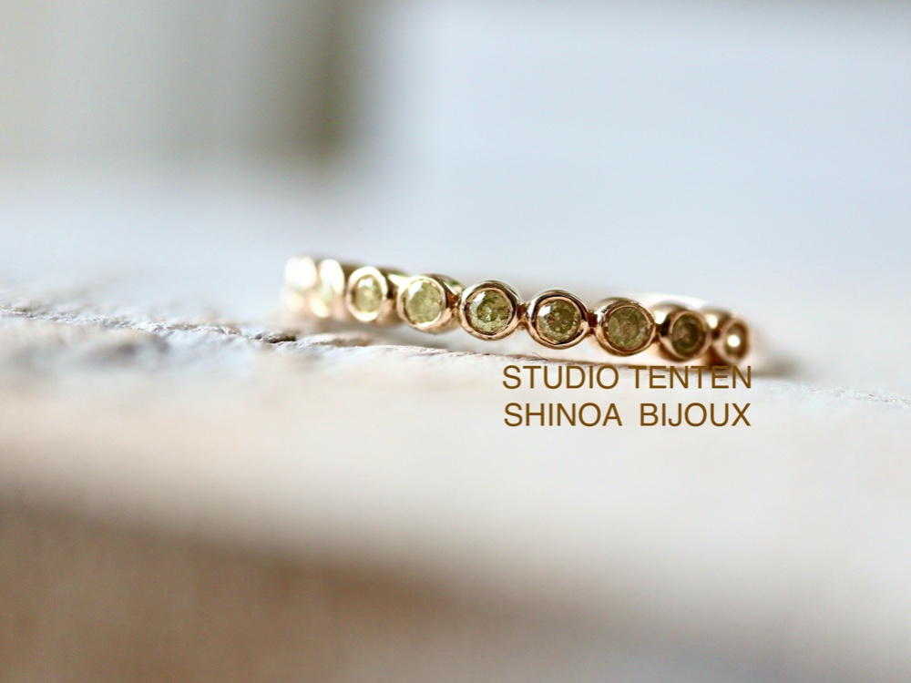 K10[brugge]10stone diamond ring 指輪・リング STUDIO TENTEN