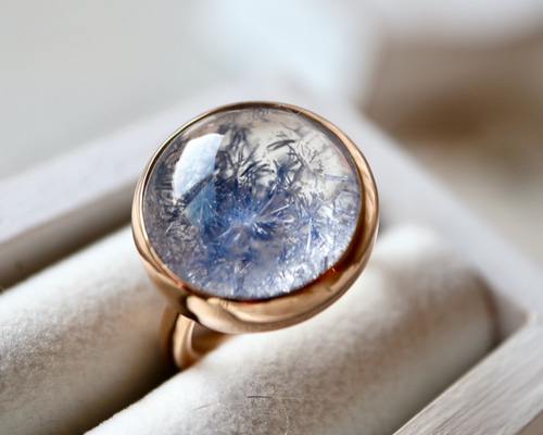 K10[深海庭園デュモルチェライトインクォーツ] ring 指輪