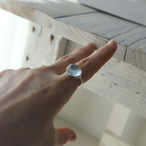 人魚のアクアマリンring 指輪・リング STUDIO TENTEN 通販 11375975