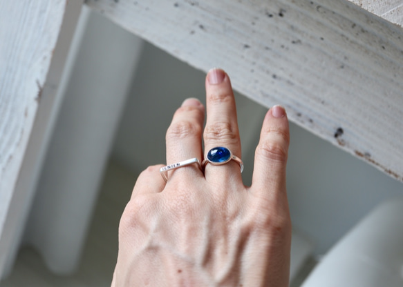 藍色のImpact カイヤナイト ring 3枚目の画像