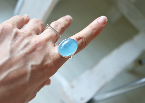 人魚のアクアマリンring 2枚目の画像