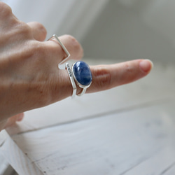 藍色のImpact カイヤナイト ring 6枚目の画像