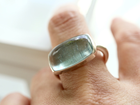 15号 [人魚のモスアクアマリンring] 1枚目の画像