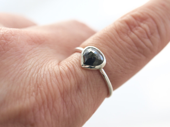 大人可愛いブラックダイヤモンド ring 2枚目の画像