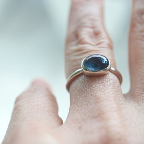 人魚のモスアクアマリン ring 戒指 STUDIO TENTEN 的作品 7282936｜Creema