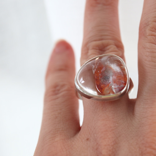 STUDIO TENTEN ライモナイトインクォーツリング