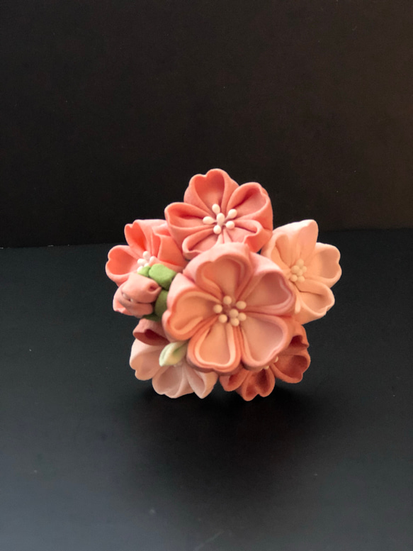 再販❤️つまみ細工 桜と蝶のかんざし 4枚目の画像