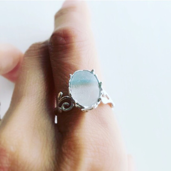 Paraiba Quartz Arabesque Ring 3枚目の画像