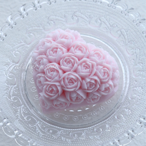 石鹸彫刻】ソープカービング ハート♡ 彫刻 アトリエうさぎ 通販