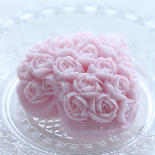 石鹸彫刻】ソープカービング ハート♡ 彫刻 アトリエうさぎ 通販