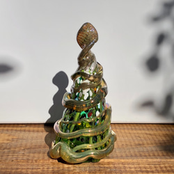 ガラスのクリスマスツリー ⑵ ／ツリー／テーブルツリー／ミックスカラー 3枚目の画像