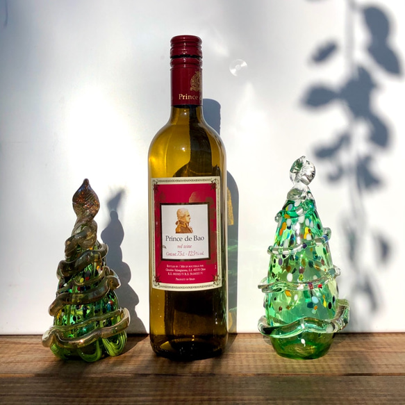 ガラスのクリスマスツリー ⑵ ／ツリー／テーブルツリー／ミックスカラー 6枚目の画像