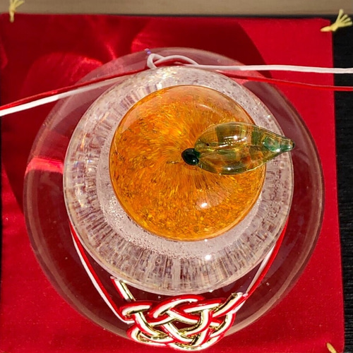 白福ぷく泡入りガラスの鏡餅 〜かがみもち〜 鏡餅 金星 Venus 通販